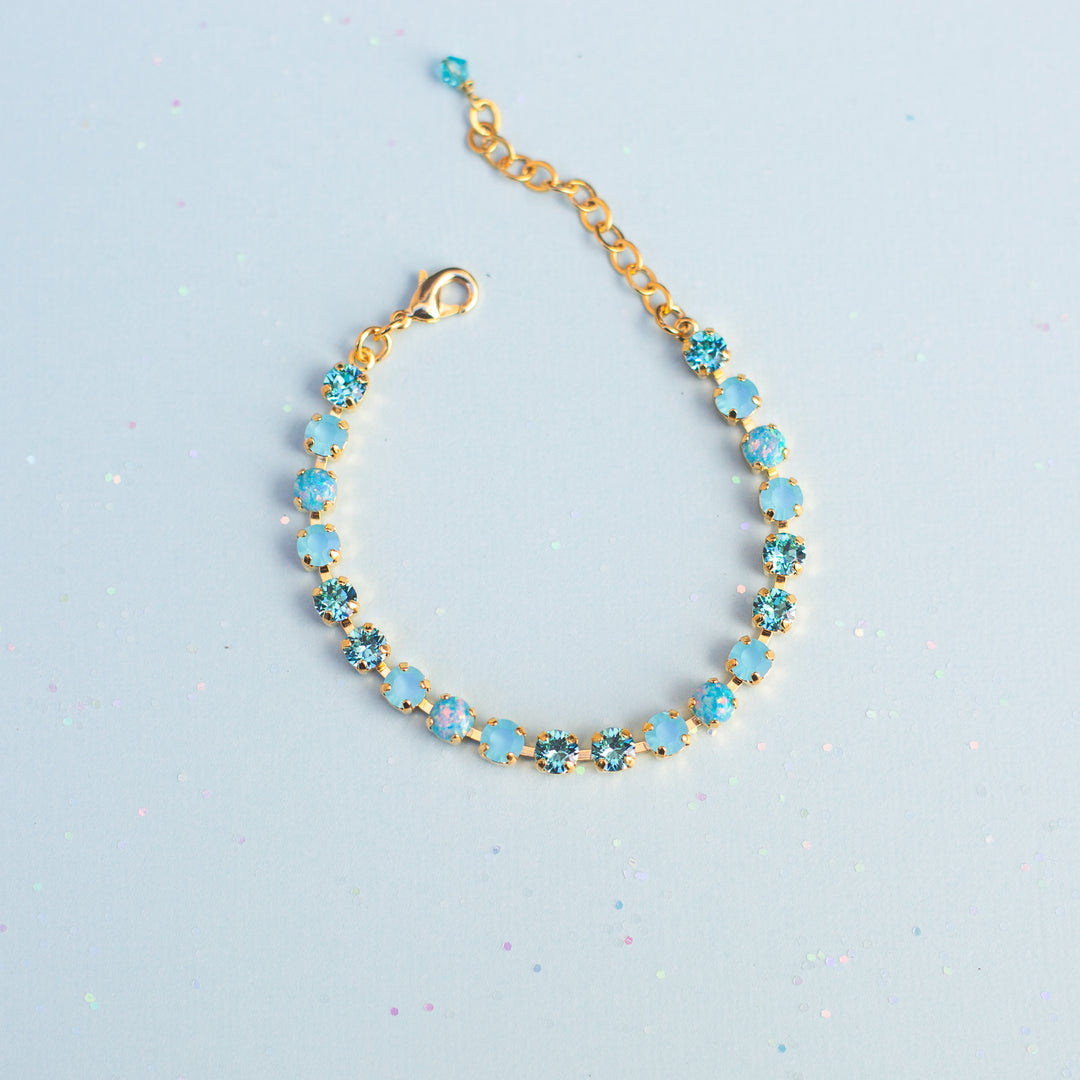 5mm Crystal Bracelet: Ophelia (with opals)