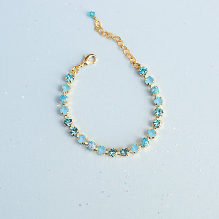 5mm Crystal Bracelet: Ophelia (with opals)