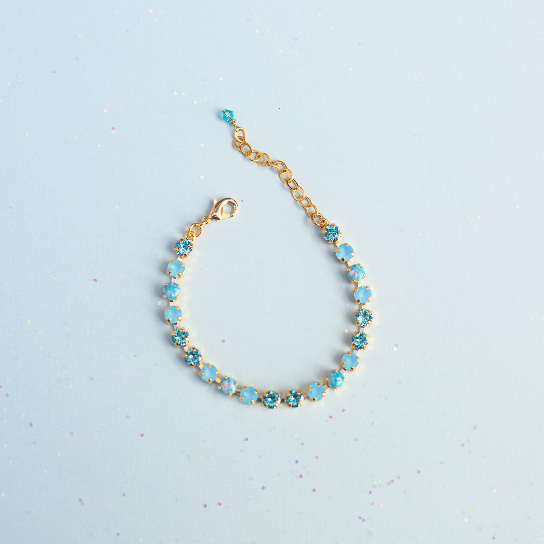 5mm Crystal Bracelet: Ophelia (with opals)