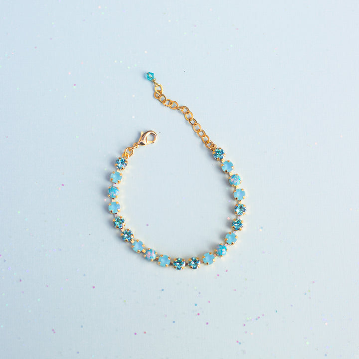 5mm Crystal Bracelet: Ophelia (with opals)
