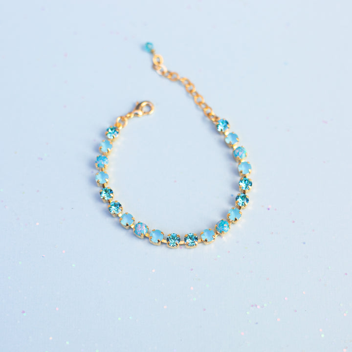 5mm Crystal Bracelet: Ophelia (with opals)