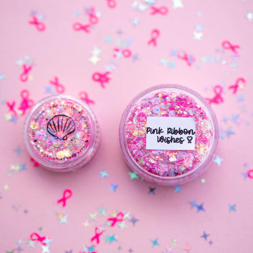 Pink Ribbon Wishes Body Glitter (October Giving Back)