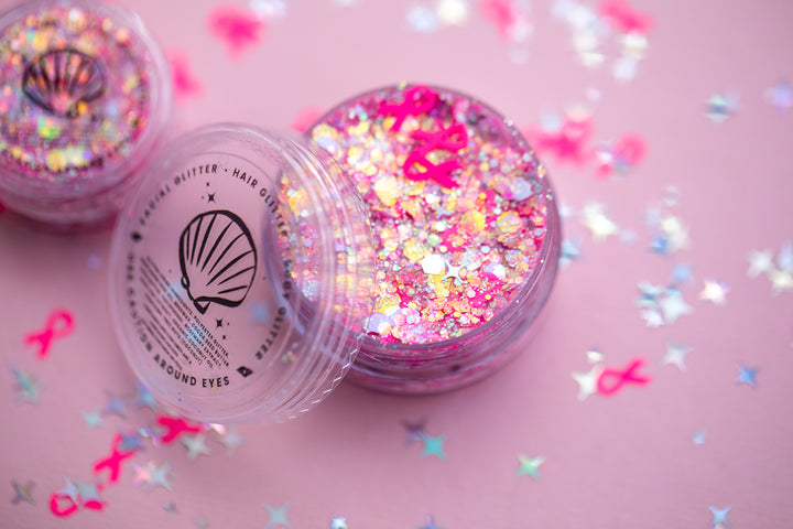 Pink Ribbon Wishes Body Glitter (October Giving Back)