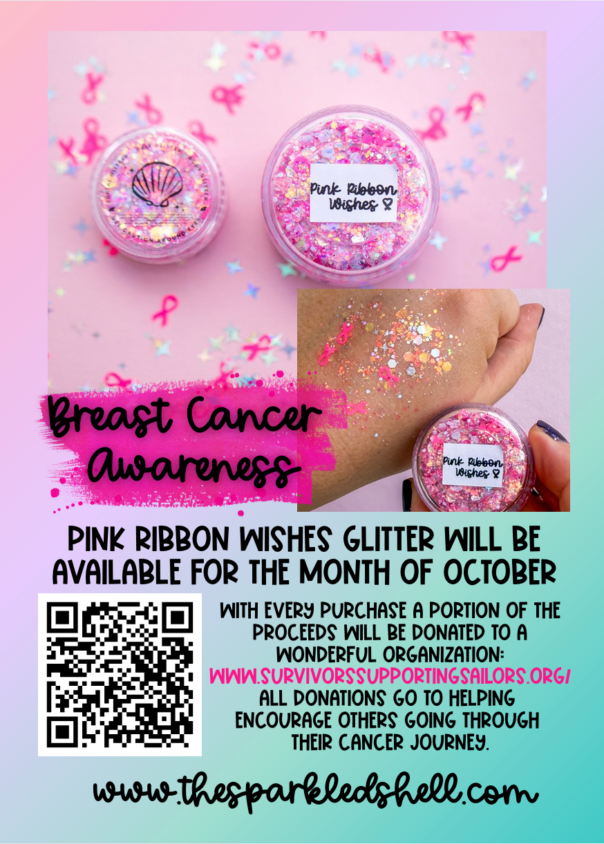 Pink Ribbon Wishes Body Glitter (October Giving Back)