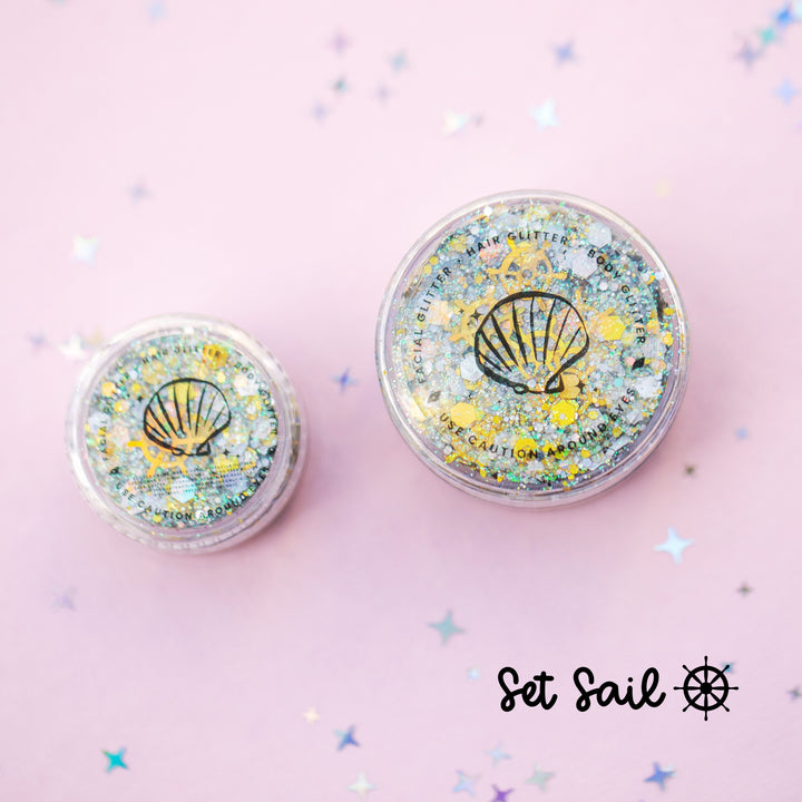 Glitter Creme: Set Sail with wheel glitter