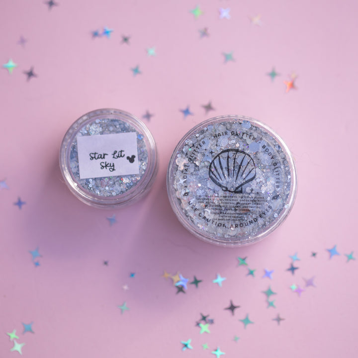 Glitter Creme: Star Lit Sky Body Glitter with Mouse shaped glitter