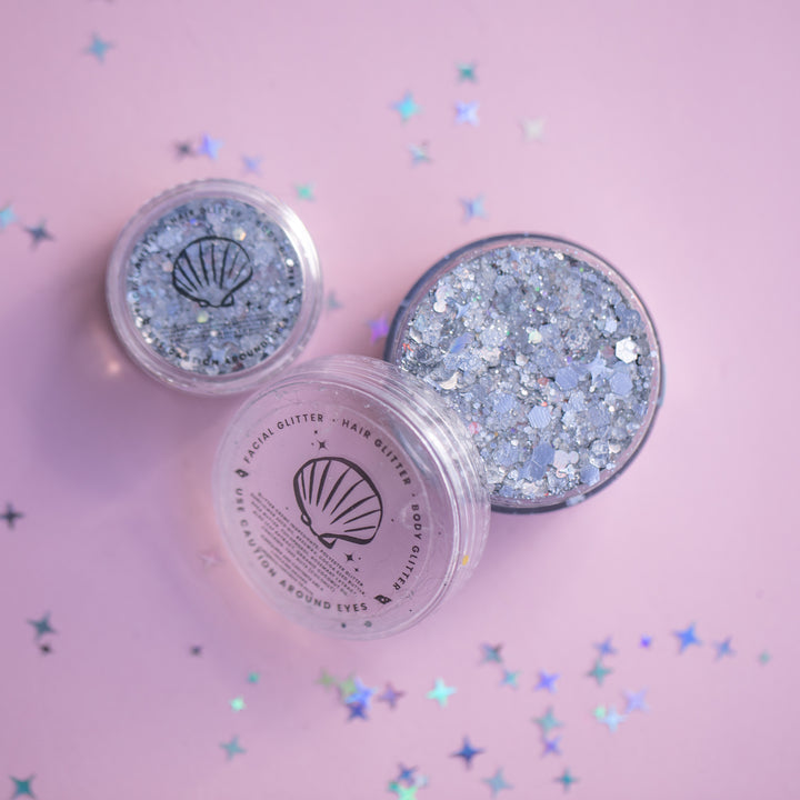 Glitter Creme: Star Lit Sky Body Glitter with Mouse shaped glitter