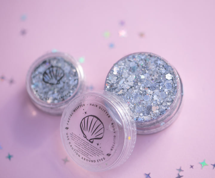 Glitter Creme: Star Lit Sky Body Glitter with Mouse shaped glitter
