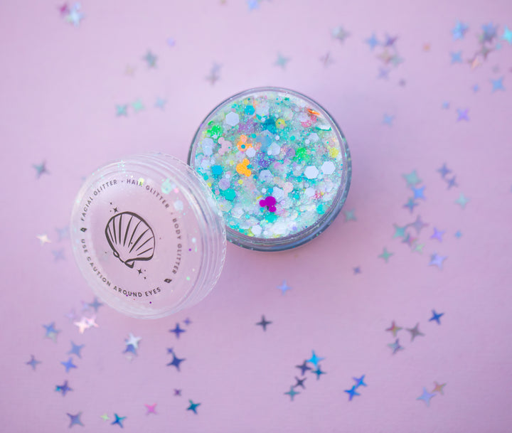 Glitter Creme: Sweet Shop Body Glitter with Mouse shaped glitter
