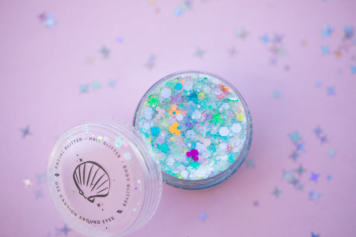 Glitter Creme: Sweet Shop Body Glitter with Mouse shaped glitter