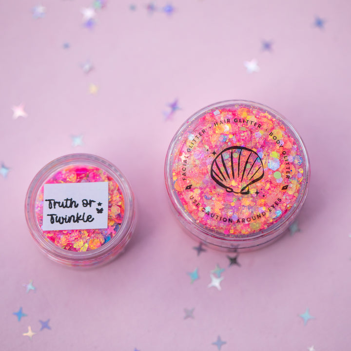 Glitter Creme: Truth or Twinkle with Butterfly and Star shaped Glitter