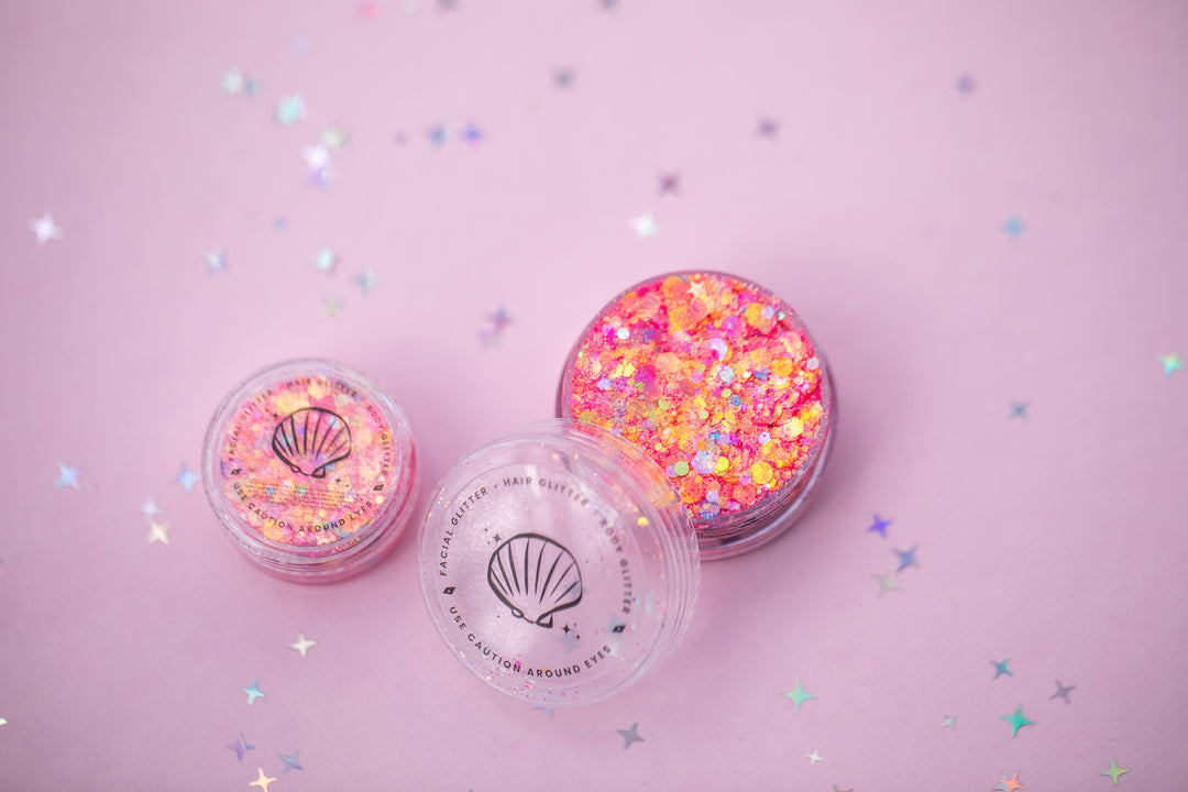 Glitter Creme: Truth or Twinkle with Butterfly and Star shaped Glitter