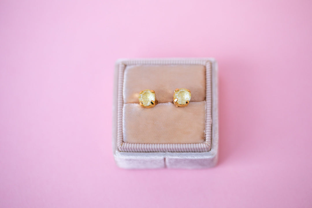 6mm Limoncello Twinkle Studs or Drops