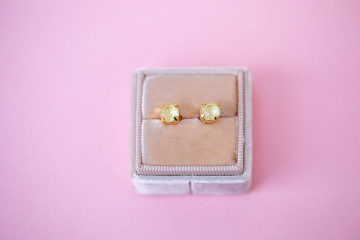 6mm Limoncello Twinkle Studs or Drops