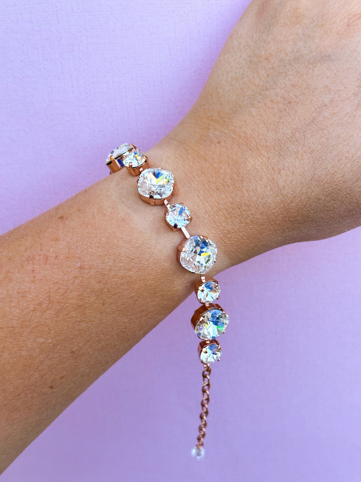 12/8mm cushion cut Crystal bracelet