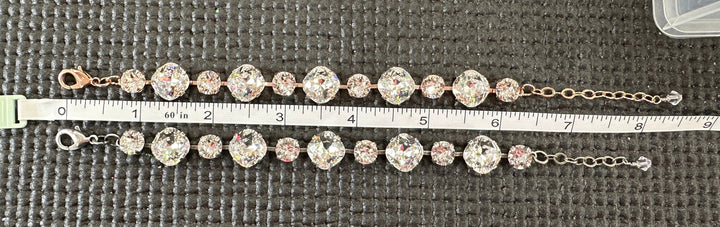12/8mm cushion cut Crystal bracelet