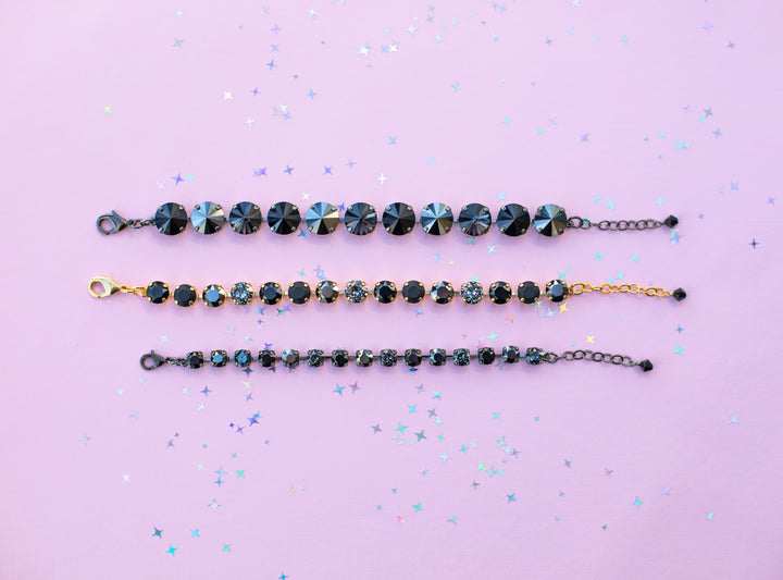 12mm Rivoli Crystal Bracelet: Classy Lady