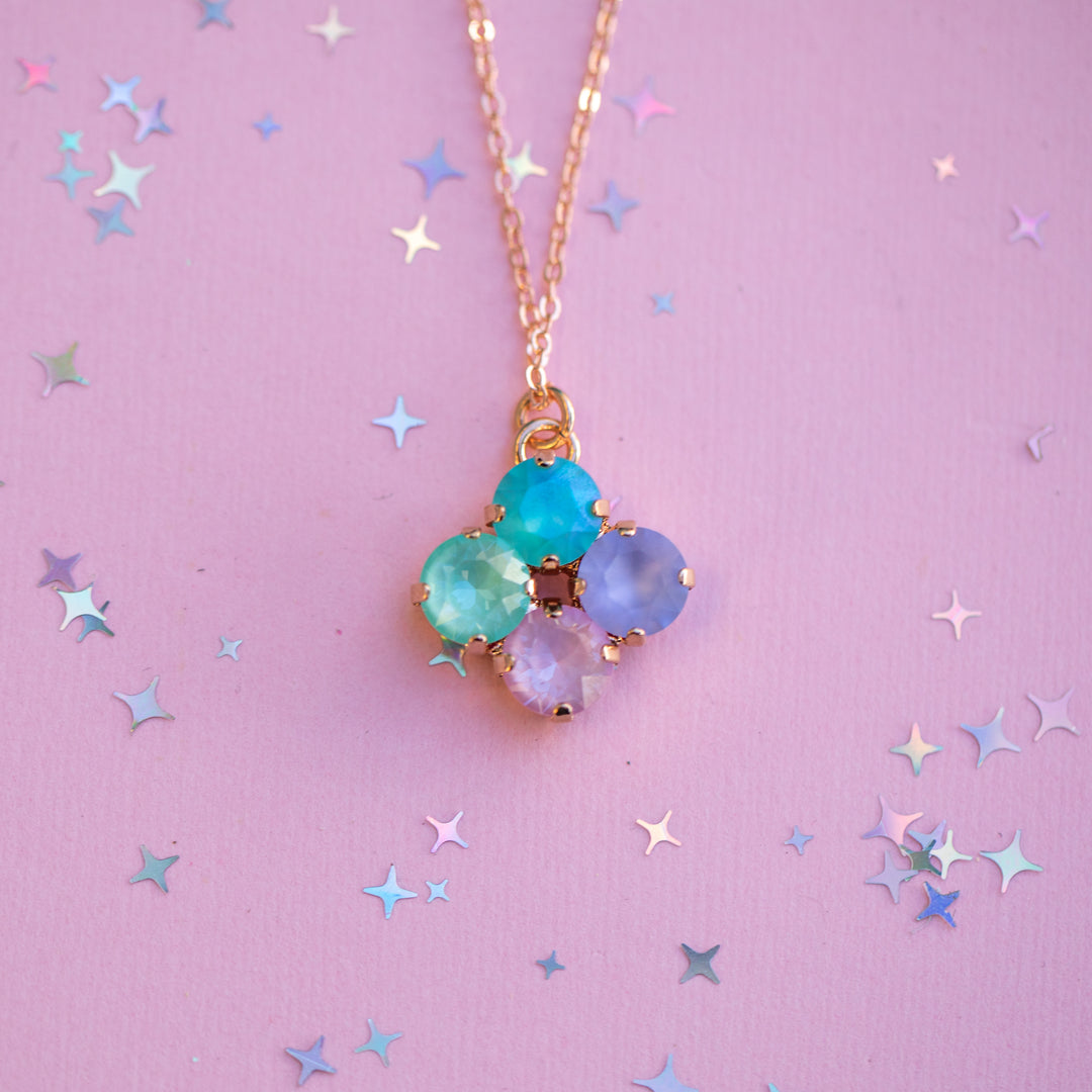 8mm Clover Necklace: Mint to Be A Mermaid