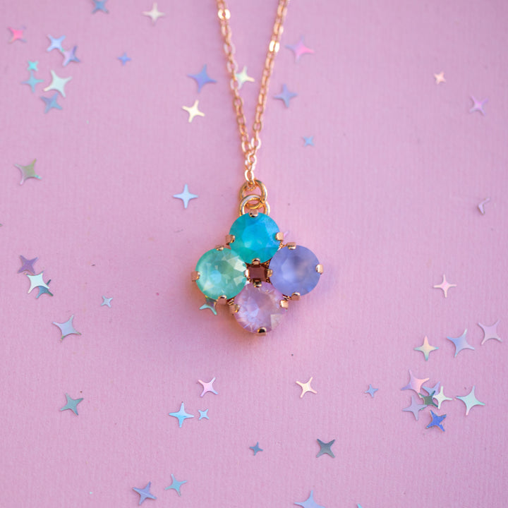 8mm Clover Necklace: Mint to Be A Mermaid