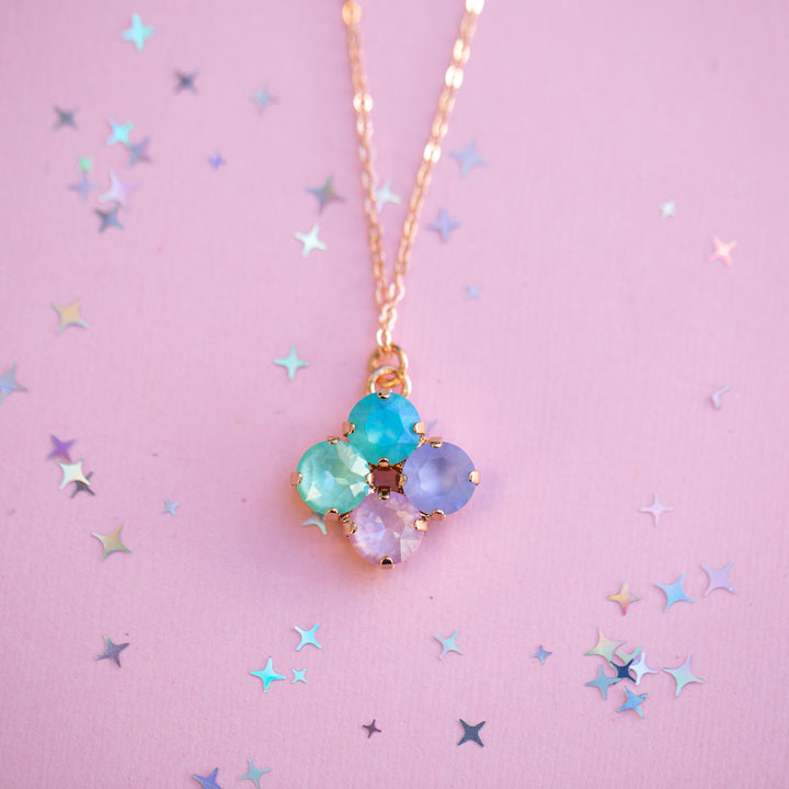 8mm Clover Necklace: Mint to Be A Mermaid