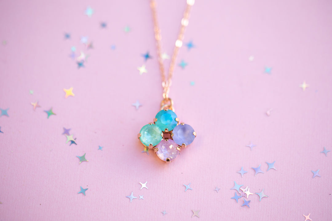 8mm Clover Necklace: Mint to Be A Mermaid