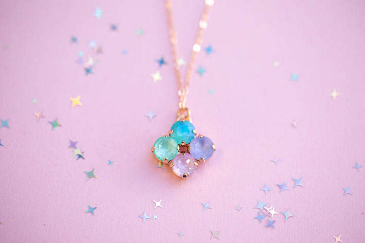 8mm Clover Necklace: Mint to Be A Mermaid
