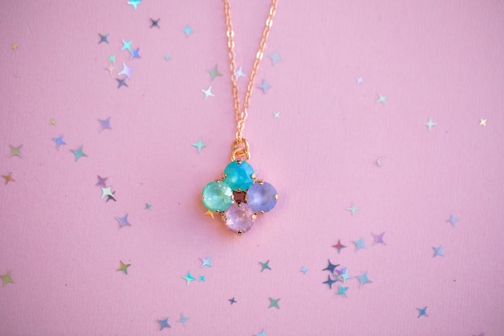 8mm Clover Necklace: Mint to Be A Mermaid