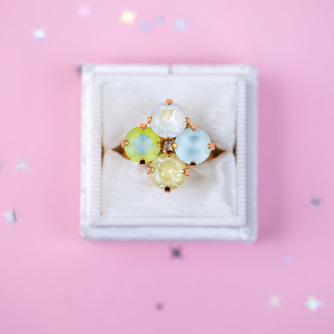8mm Clover Ring: Coconut Lime Crush