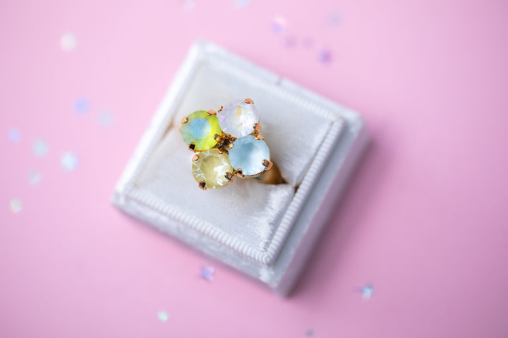 8mm Clover Ring: Coconut Lime Crush