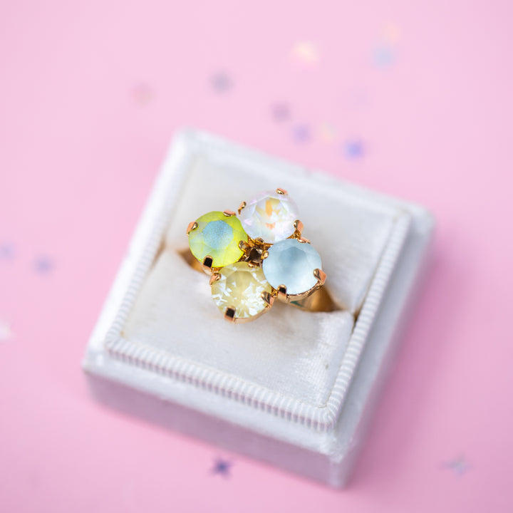 8mm Clover Ring: Coconut Lime Crush