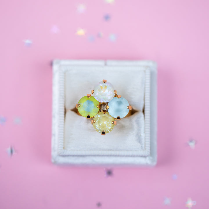8mm Clover Ring: Coconut Lime Crush