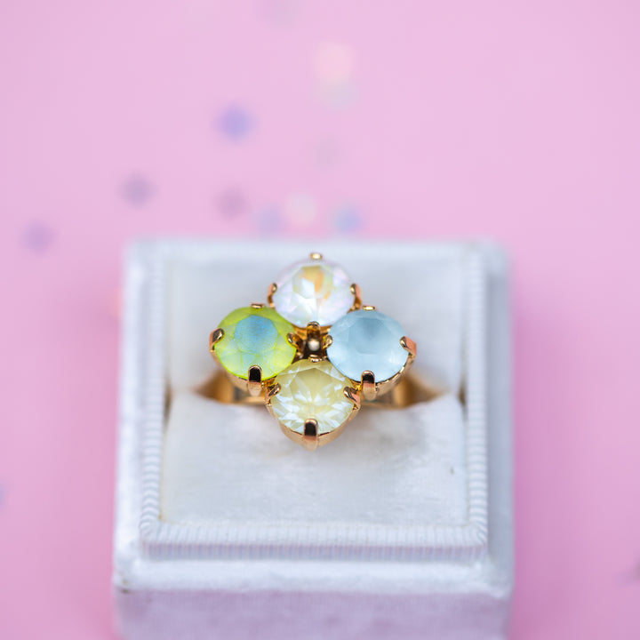 8mm Clover Ring: Coconut Lime Crush
