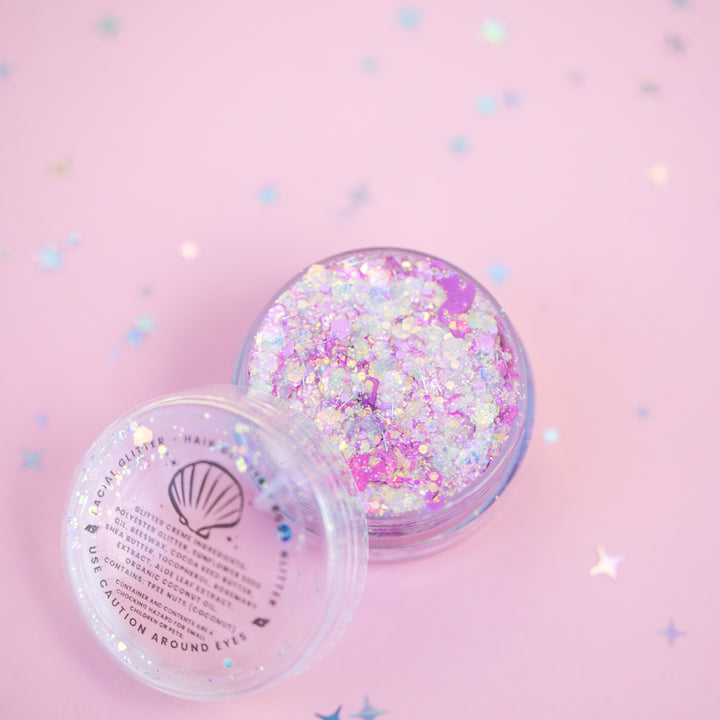 Body Glitter: Flamingo Glow (with Flamingo shaped glitter (glow in the dark)