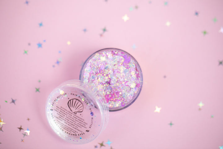 Body Glitter: Flamingo Glow (with Flamingo shaped glitter (glow in the dark)