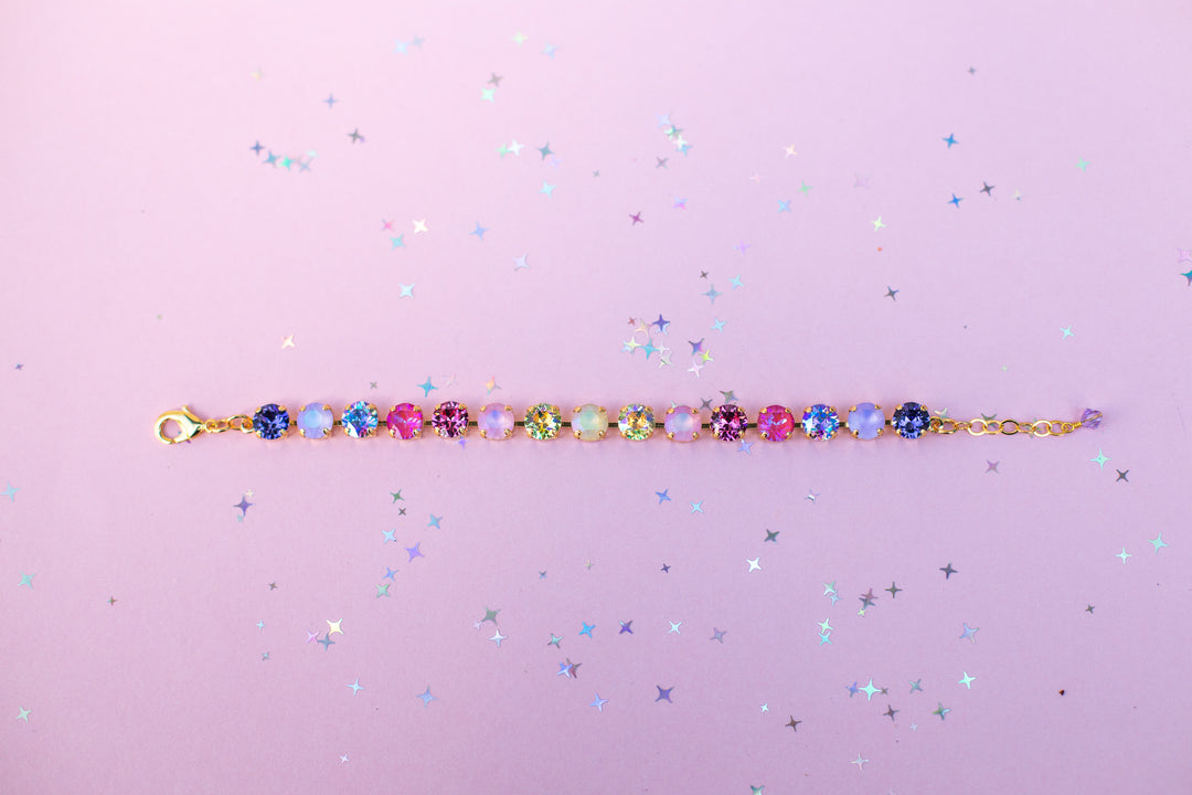 8mm Crystal Bracelet: Lake Dress