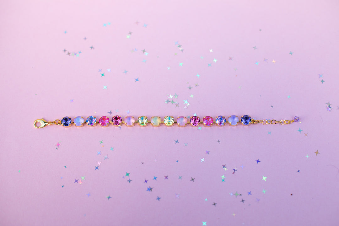 8mm Crystal Bracelet: Lake Dress