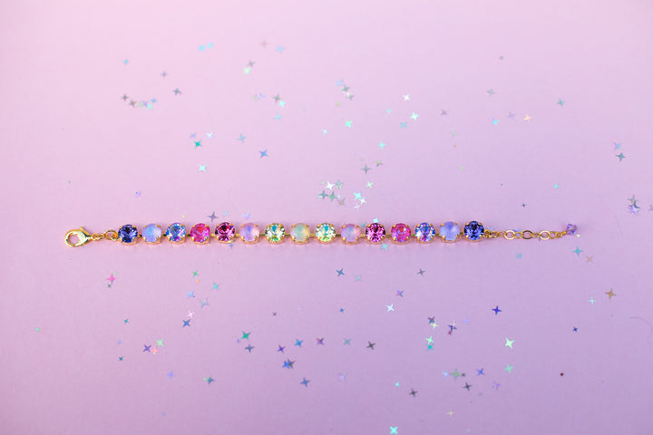 8mm Crystal Bracelet: Lake Dress