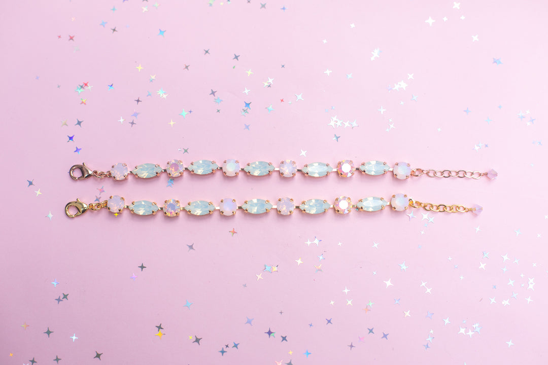 8mm/ Navette Crystal Bracelet: Marie (PRE-ORDER 4-6 WEEK WAIT)