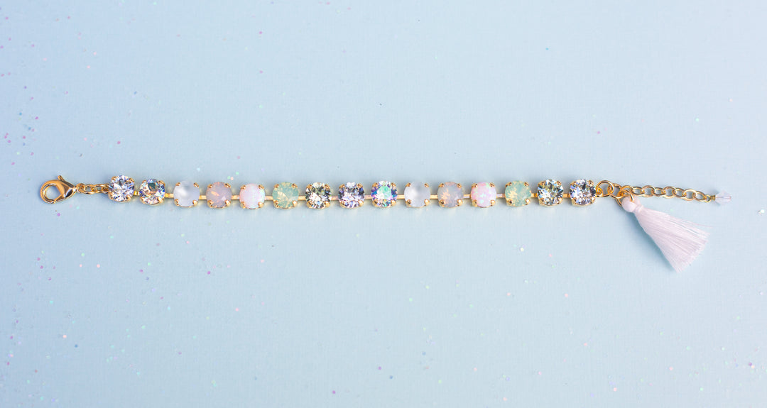 8mm Crystal Bracelet: Opalite