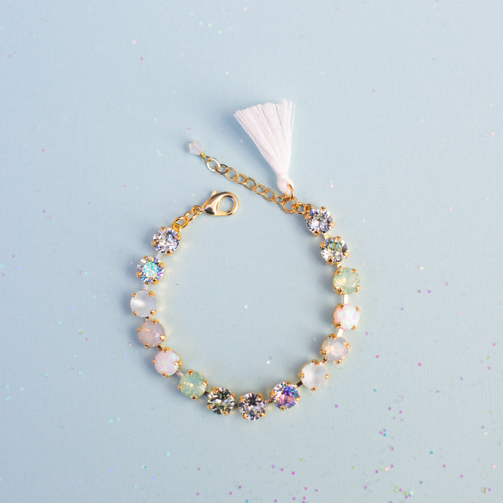 8mm Crystal Bracelet: Opalite