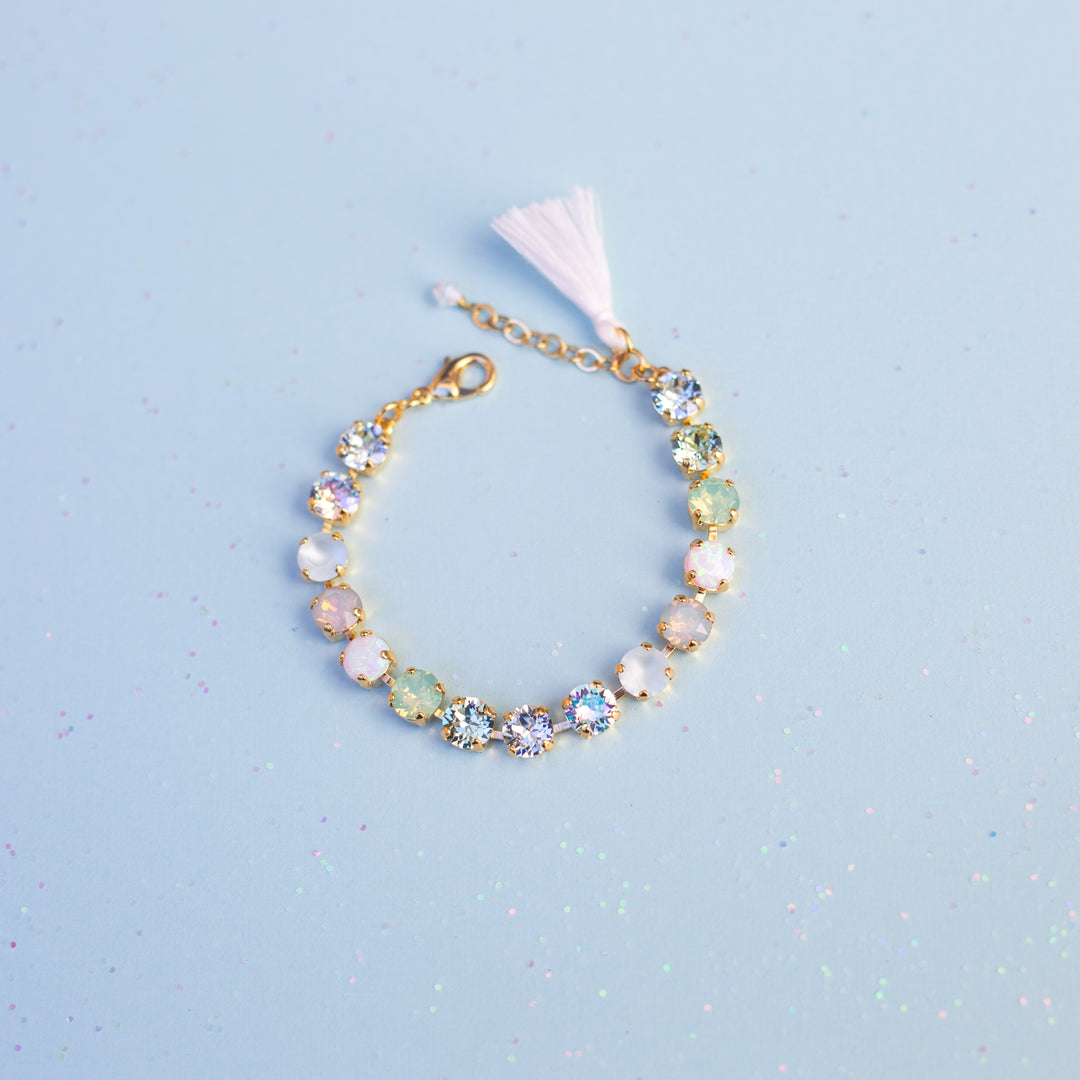 8mm Crystal Bracelet: Opalite