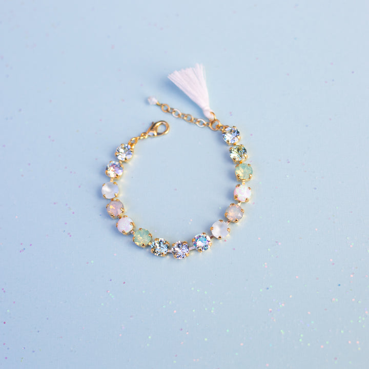 8mm Crystal Bracelet: Opalite