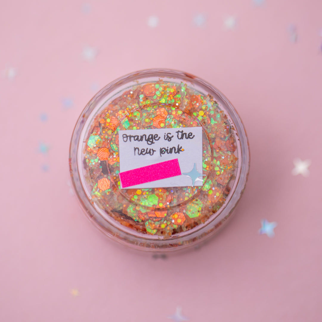 Glitter Creme: Orange is the New Pink Glitter