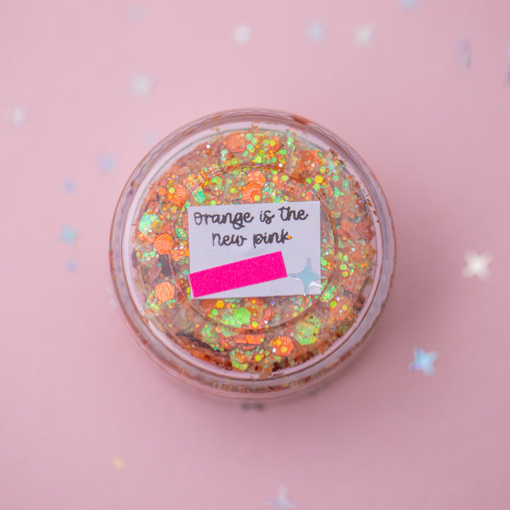 Glitter Creme: Orange is the New Pink Glitter