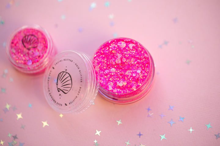 Glitter Creme: Pink Magic with Mouse shaped Glitter