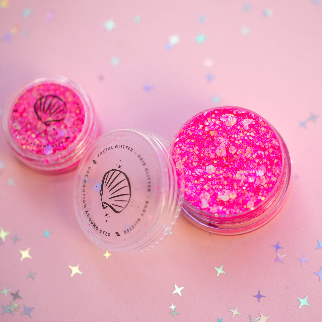 Glitter Creme: Pink Magic with Mouse shaped Glitter