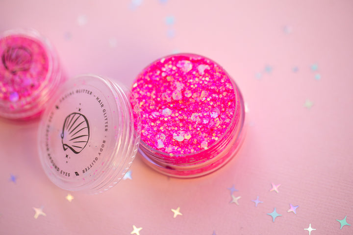 Glitter Creme: Pink Magic with Mouse shaped Glitter