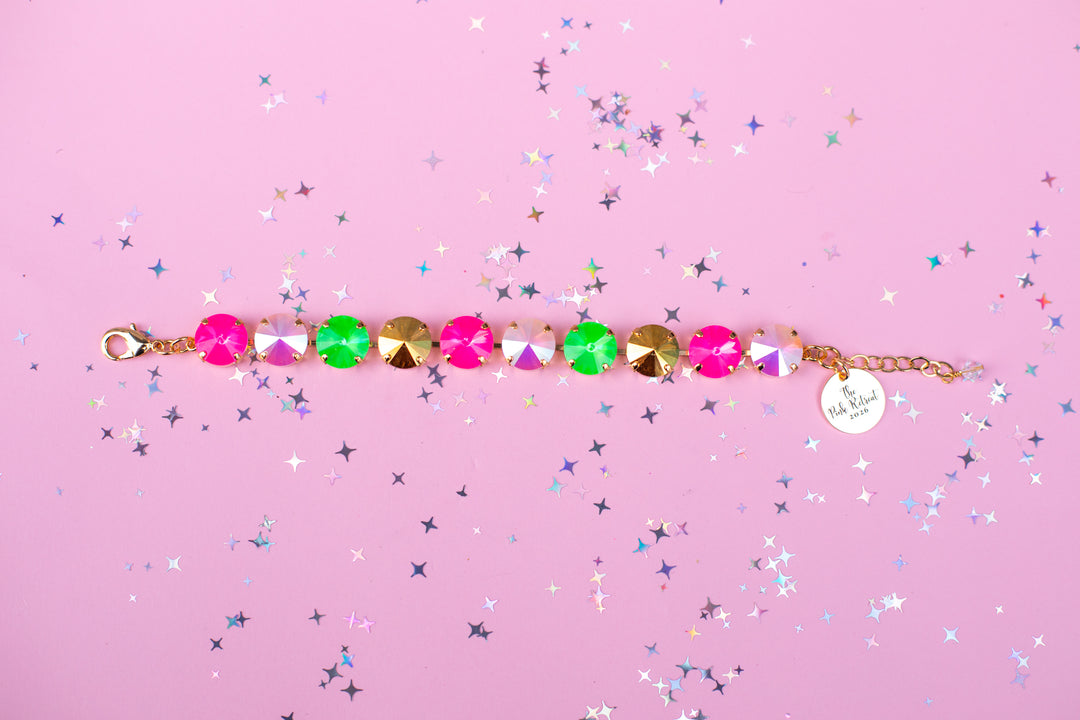 12/8mm Rivoli Crystal Bracelet: 2026 Pink Retreat Exclusive