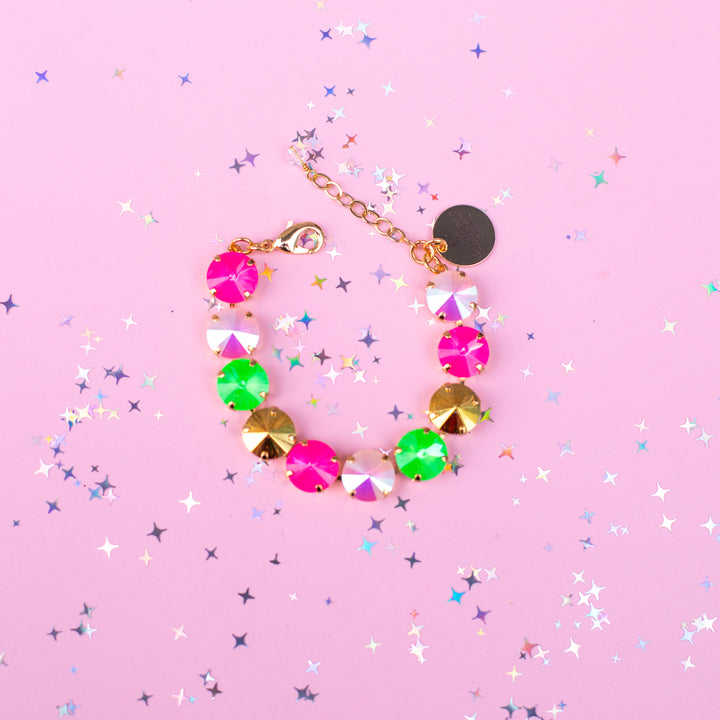 12/8mm Rivoli Crystal Bracelet: 2026 Pink Retreat Exclusive
