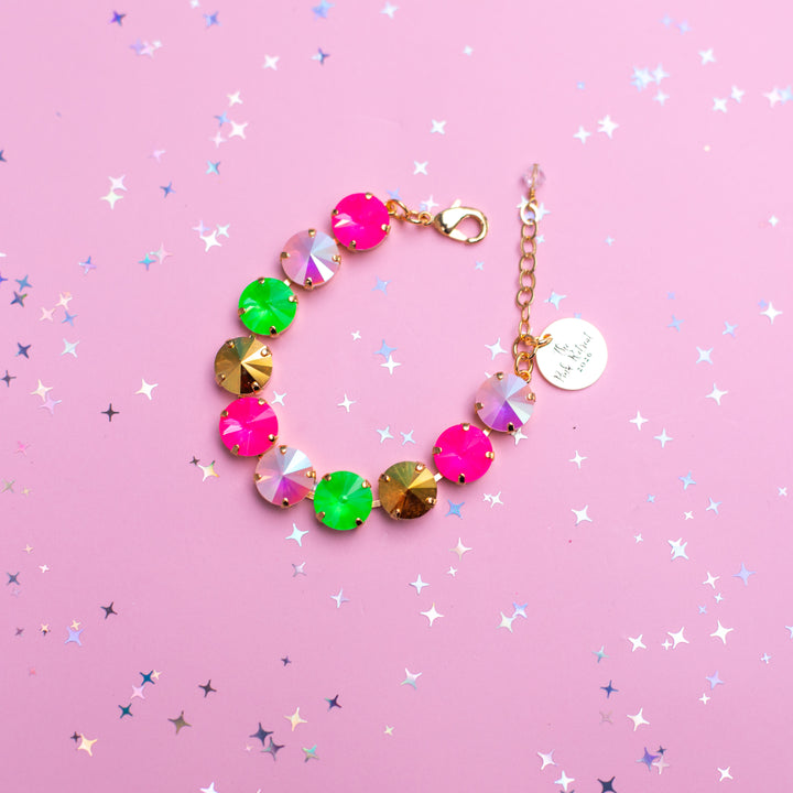 12mm Rivoli Crystal Bracelet: 2026 Pink Retreat Exclusive